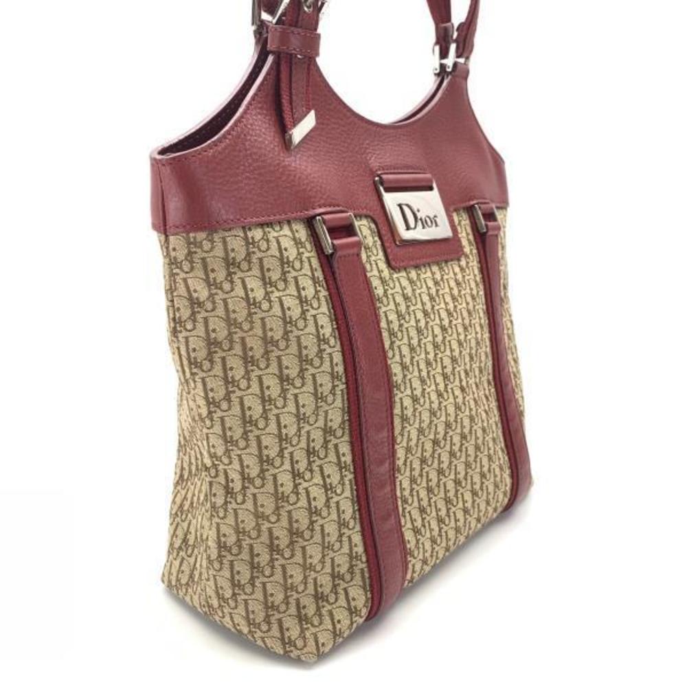 Dior Street Chic Tote Shoulder Bag Beige Red - image 2